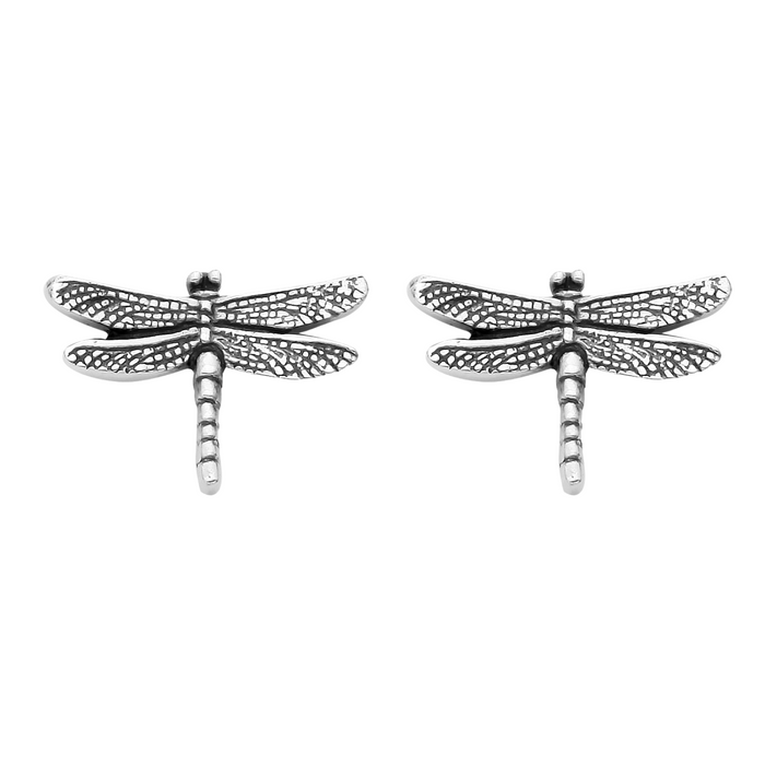 Sterling silver dragonfly earrings jewellery alternative nature