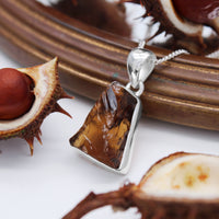 MAPLE - Sterling Silver & Cognac Quartz Necklace