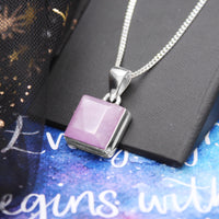 PEACE - Sterling Silver & Kunzite Necklace