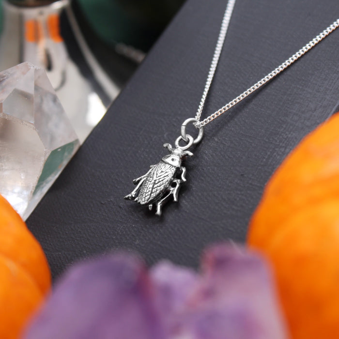MINI COCKROACH - Sterling Silver Necklace