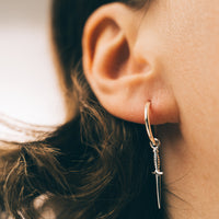 DAGGER - Sterling Silver Hoops