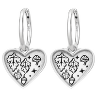 AUTUMN HAS MY HEART - Sterling Silver Hoops