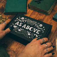 SNOWY SKIES - Sterling Silver & Dendritic Agate Ring - US 7