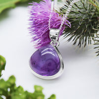 THISTLE - Sterling Silver & Amethyst Necklace