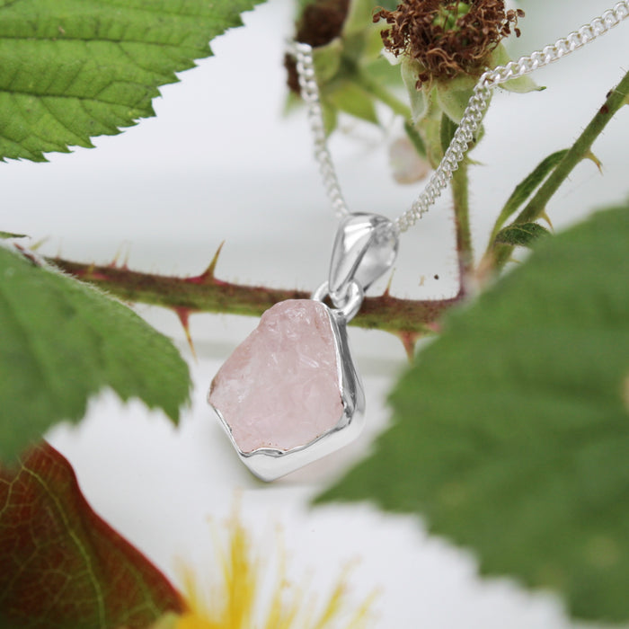 MUSK MALLOW - Sterling Silver & Morganite Necklace
