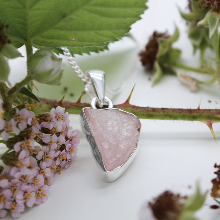MUSK MALLOW - Sterling Silver & Morganite Necklace