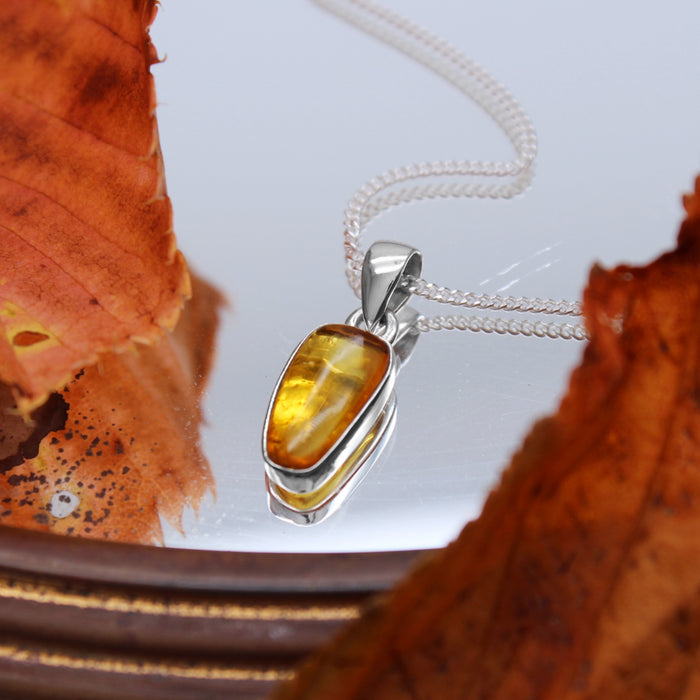 GOLDEN HOUR - Sterling Silver & Baltic Amber Necklace