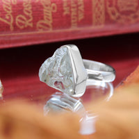 EVERGREEN - Sterling Silver & Green Amethyst Ring - US 6