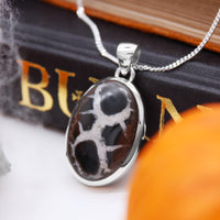 DRAGON STONE - Sterling Silver & Septarian Necklace