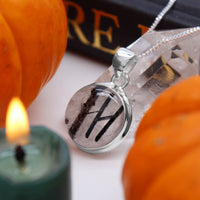 FRACTURE - Sterling Silver & Black Rutile Necklace