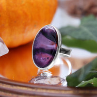 POTION - Sterling Silver & Star Amethyst Ring - US 10