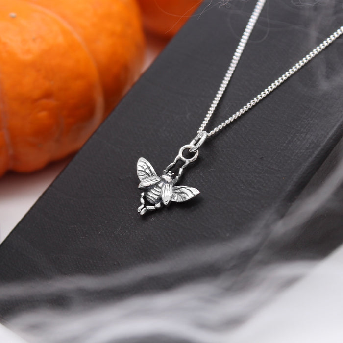 MINI BEETLE BUG - Sterling Silver Necklace
