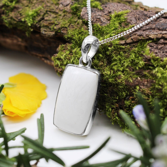 LILY OF THE VALLEY - Sterling Silver & Scholarsite Necklace