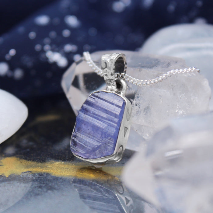 TRANQUILITY - Sterling Silver & Tanzanite Necklace