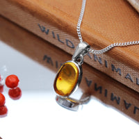 GOLDEN HOUR - Sterling Silver & Baltic Amber Necklace