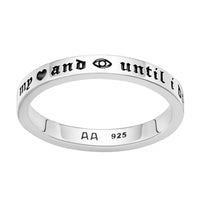 HEART AND EYE - Sterling Silver Ring - LAST CHANCE